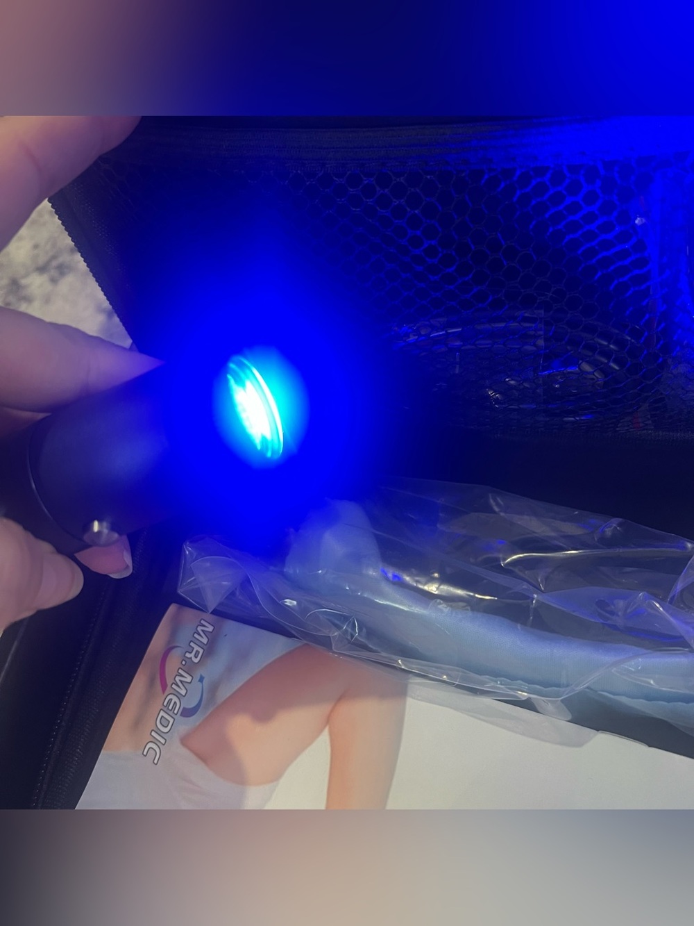 Red and Blue LED Therapy Device for Skin Care